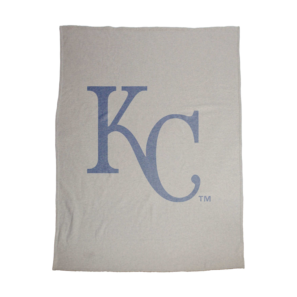KC Royals Oversized Logo Sublimated Sweatshirt Blanket - Logo Brands - Flyclothing LLC