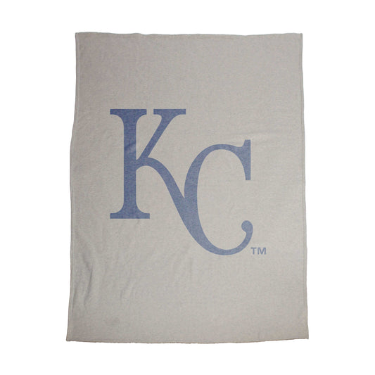 KC Royals Oversized Logo Sublimated Sweatshirt Blanket - Logo Brands - Flyclothing LLC