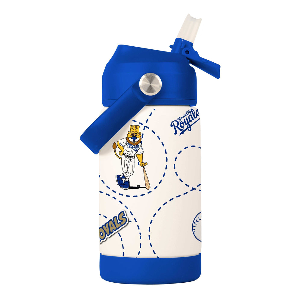 KC Royals 12oz Mascot SS Kids Bottle - Logo Brands - Flyclothing LLC