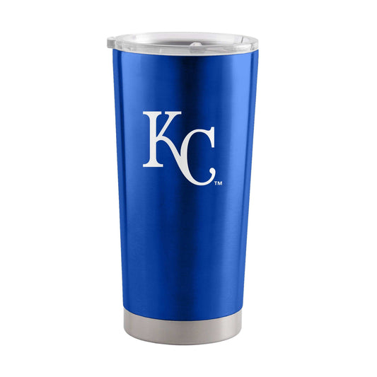 K.C Royals Letterman 20 oz Stainless Tumbler - Logo Brands - Flyclothing LLC