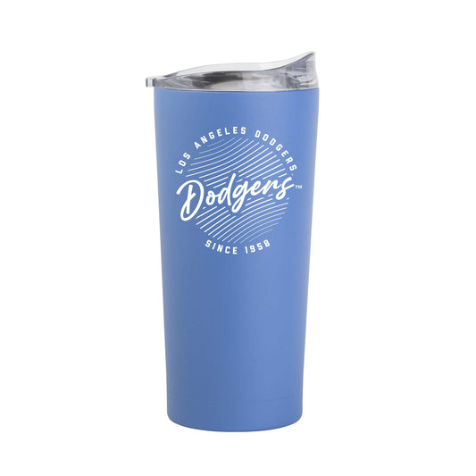 LA Dodgers 20oz Retro Script Arctic Powder Coat Tumbler - Logo Brands - Flyclothing LLC