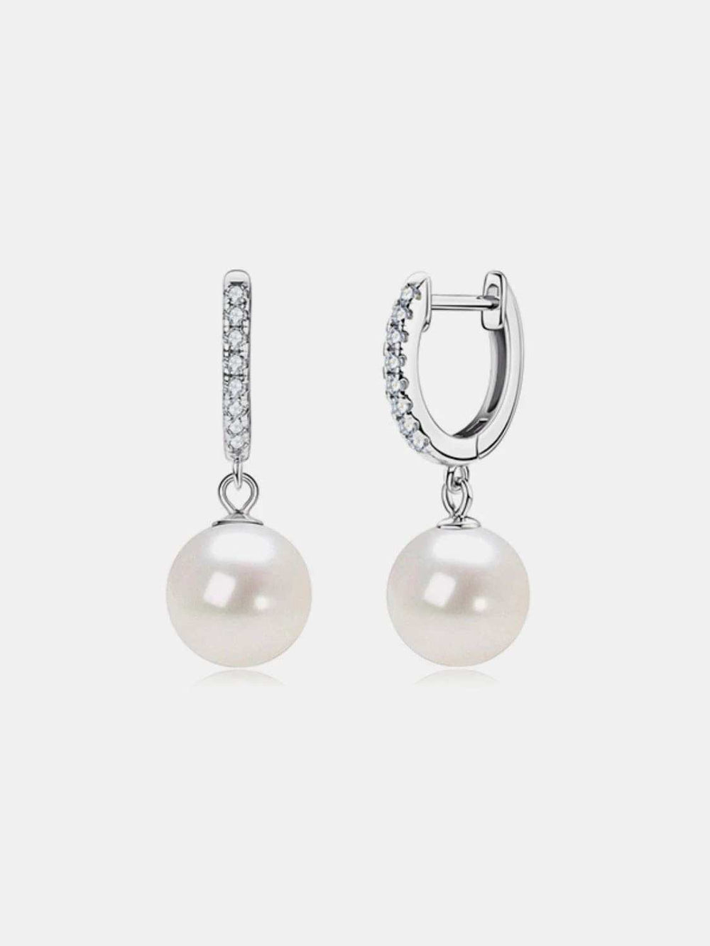 925 Sterling Silver Freshwater Pearl Earrings - Trendsi - Flyclothing LLC