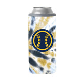 Milwaukee Brewers 12oz Tie Dye Slim Can Coolie - Logo Brands - Flyclothing LLC