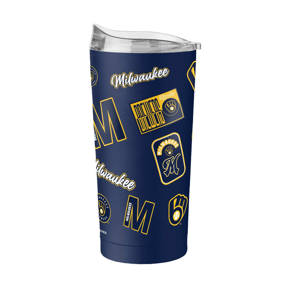 Milwaukee Brewers 20oz Dreamweave Powder Coat Tumbler - Logo Brands - Flyclothing LLC