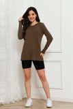 Basic Bae Full Size Round Neck Long Sleeve Top - Trendsi - Flyclothing LLC