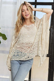ADORA Boat Neck Crochet Lace Cover Up - Trendsi - Flyclothing LLC