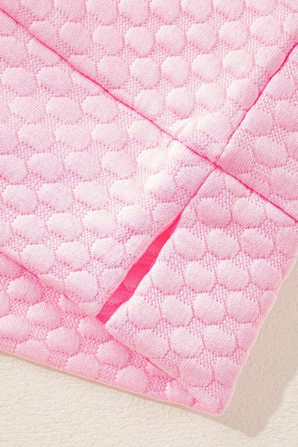 Textured Ruffle Cap Sleeve Top - Trendsi - Flyclothing LLC