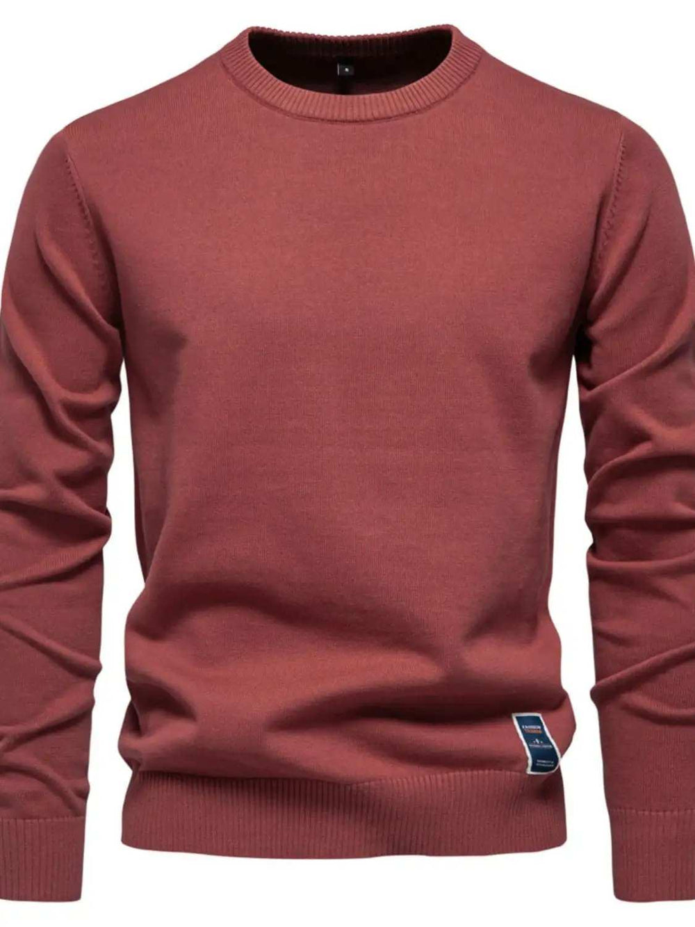 Men's Round Neck Long Sleeve Sweater - Trendsi - Flyclothing LLC