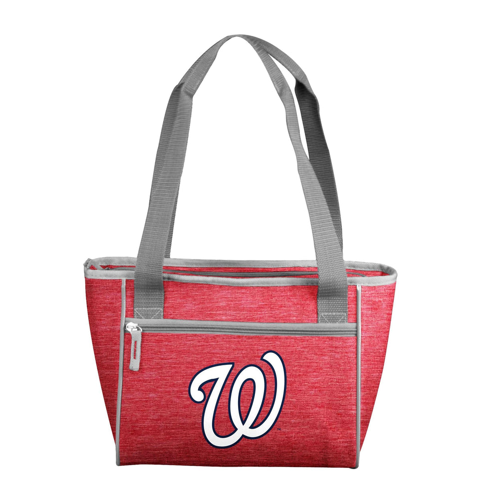 Washington Nat'ls Crosshatch 16 Can Cooler Tote - Logo Brands - Flyclothing LLC