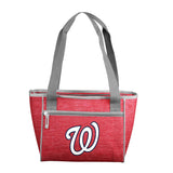 Washington Nat'ls Crosshatch 16 Can Cooler Tote - Logo Brands - Flyclothing LLC