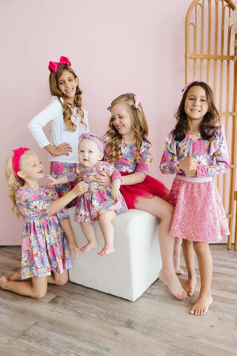 Mauve What's Up Buttercup 3/4 Sleeve Pocket Twirl Dress - Mila & Rose ® - Flyclothing LLC