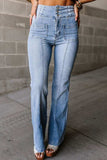 High Waist Bootcut Jeans - Trendsi - Flyclothing LLC