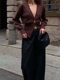 Single-Button Knit Cardigan - Trendsi - Flyclothing LLC