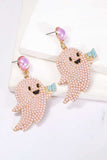 Ghost Shape Synthetic Pearl Dangle Earrings - Trendsi - Flyclothing LLC