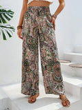 Printed Wide Leg Pants - Trendsi - Flyclothing LLC
