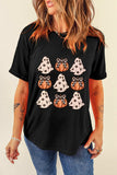 Halloween Graphic Round Neck Short Sleeve T-Shirt - Trendsi - Flyclothing LLC