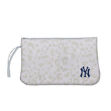 New York Yankees Leopard Print Wristlet - Logo Brands - Flyclothing LLC