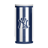 NY Yankees 12oz Striped Powdercoat SlimCan Coolie - Logo Brands - Flyclothing LLC