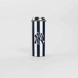 NY Yankees 12oz Striped Powdercoat SlimCan Coolie - Logo Brands - Flyclothing LLC