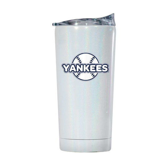 New York Yankees 20oz Bubble Iridescent Tumbler - Logo Brands - Flyclothing LLC