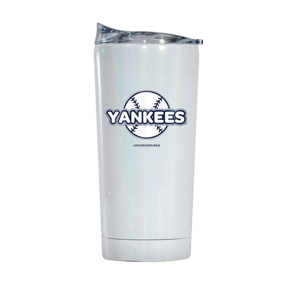 New York Yankees 20oz Bubble Iridescent Tumbler - Logo Brands - Flyclothing LLC