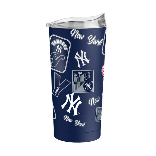 NY Yankees 20oz Dream Weave Powder Coat Tumbler - Logo Brands - Flyclothing LLC