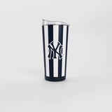 NY Yankees 20oz Striped Powder Coat Tumbler - Logo Brands - Flyclothing LLC