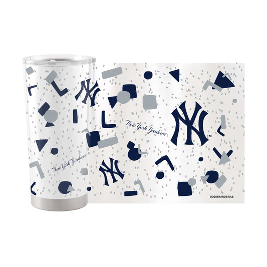 New York Yankees 20oz Flashback Stainless Steel Tumbler - Logo Brands - Flyclothing LLC