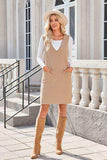 Lovelet Pocketed V-Neck Mini Sweater Overall Dress - Trendsi - Flyclothing LLC