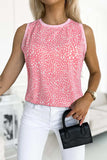Printed Round Neck Tank - Trendsi - Flyclothing LLC