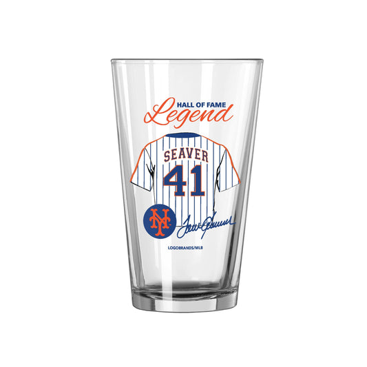 NY Yankees HOF Babe Ruth 16oz Pint Glass - Logo Brands - Flyclothing LLC