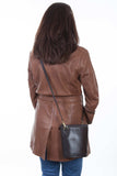 Scully Leather Veg-Calf Hidesign Leather Chocolate Mara (H521) - Scully Leather - Flyclothing LLC