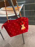Apple Core Charm Tote Bag - Trendsi - Flyclothing LLC