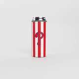 Philadelphia Phillies 12oz Striped Powdercoat SlimCan Coolie - Logo Brands - Flyclothing LLC