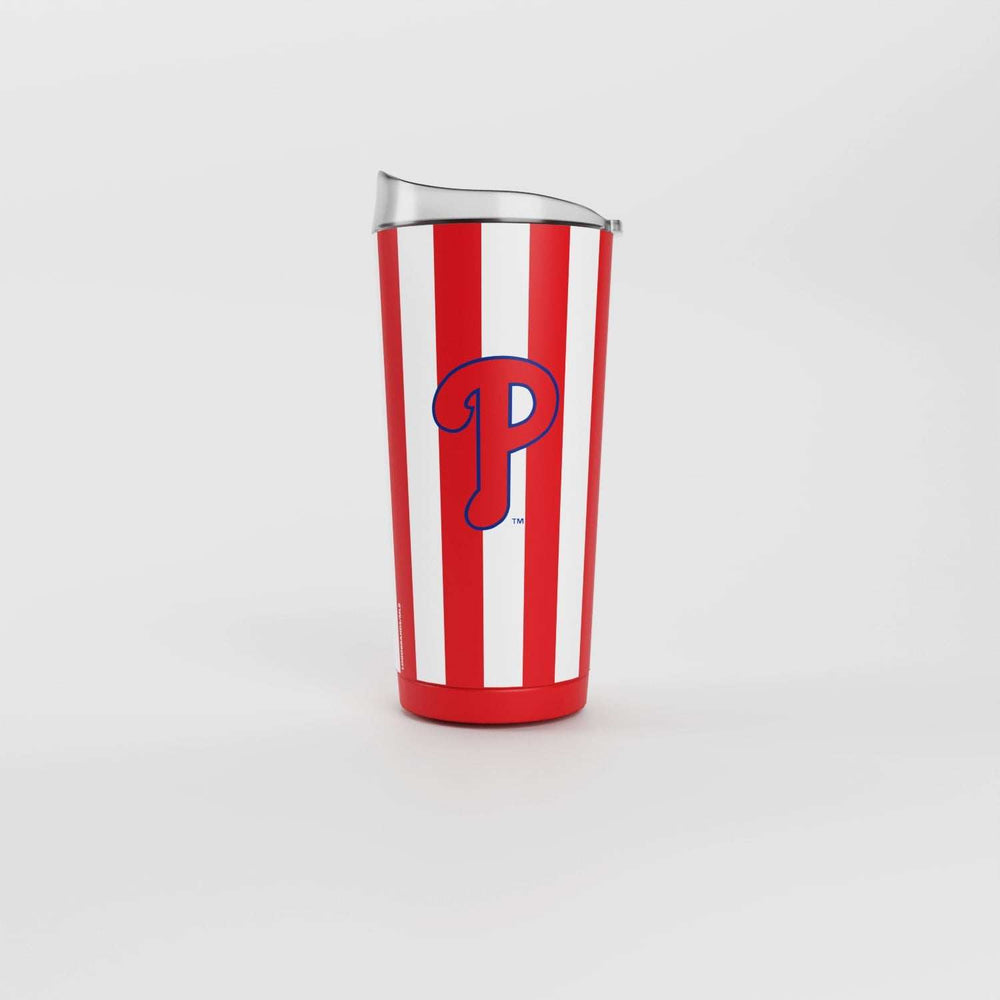 Philadelphia Phillies 20oz Striped Powder Coat Tumbler - Logo Brands - Flyclothing LLC