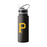 Pittsburgh Pirates 25oz Stainless Single Wall Flip Top Bottle - Logo Brands - Flyclothing LLC