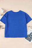 Patched Pocket Exposed Seam Oversize T-shirt - Trendsi - Flyclothing LLC