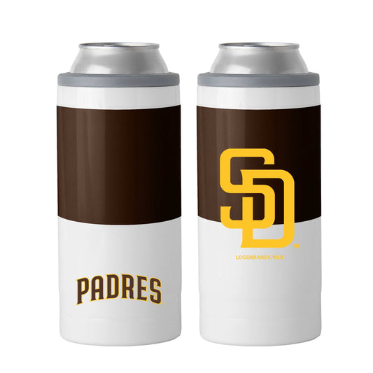 San Diego Padres 12oz Colorblock Slim Can Coolie - Logo Brands - Flyclothing LLC