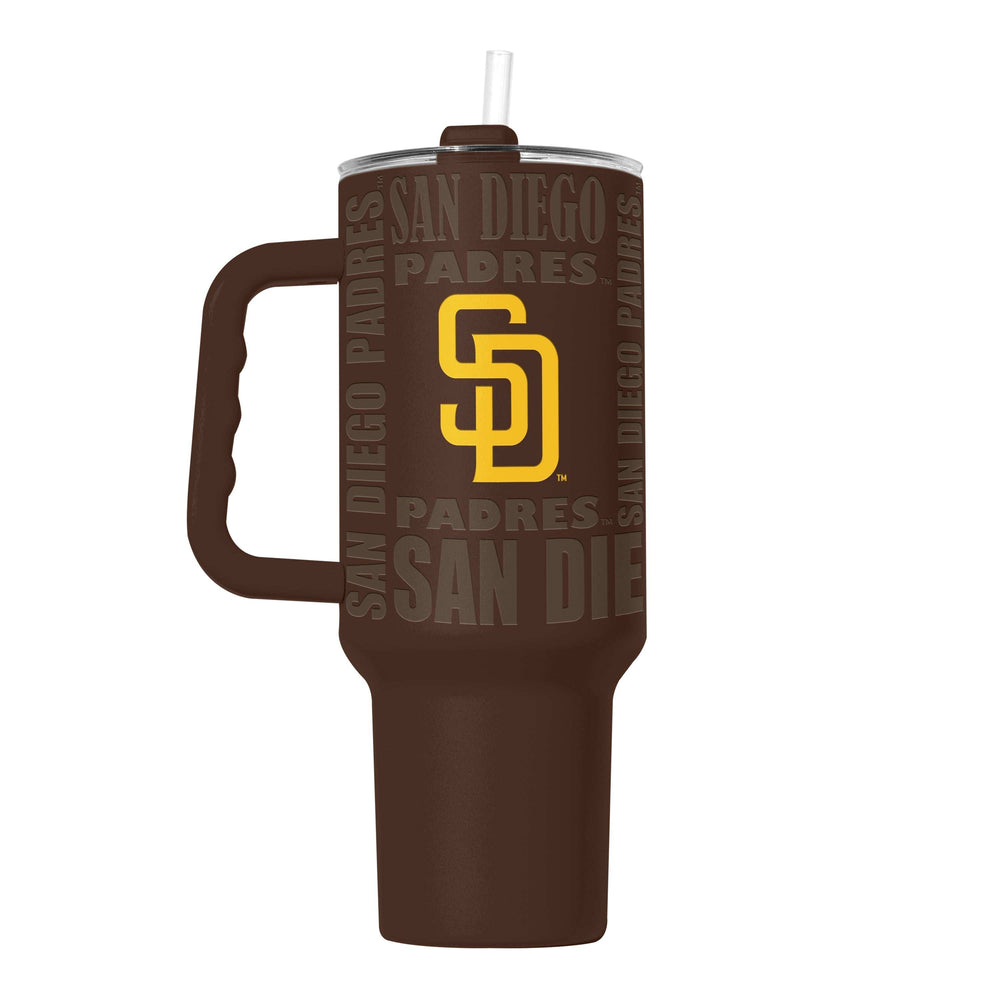 San Diego Padres 40oz Replay Powdercoat Tumbler - Logo Brands - Flyclothing LLC