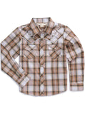 Girl's Ely Cattleman Plaid Western Snap Shirt with Floral Embroidery - Ely Cattleman - Flyclothing LLC