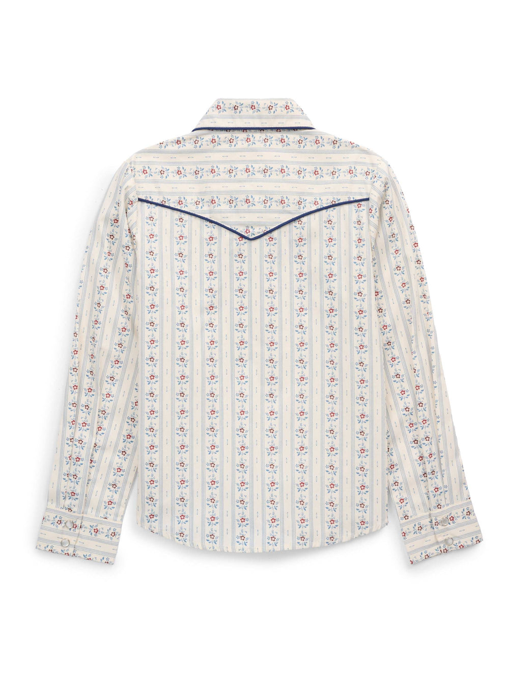 Girl's Ely Cattleman Ecru Wallpaper Floral Print Western Snap Shirt - Ely Cattleman - Flyclothing LLC