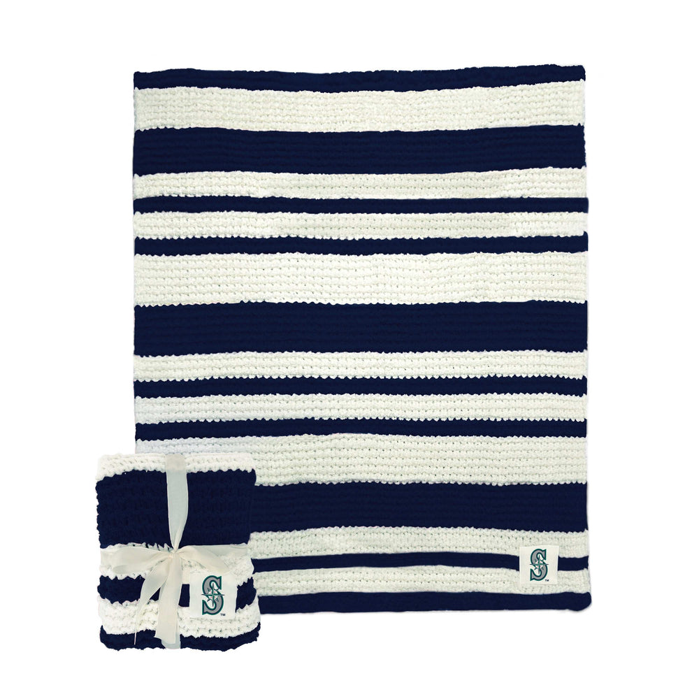 Seattle Mariners Cable Knit Throw 50x60 - Logo Brands - Flyclothing LLC
