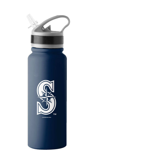 Seattle Mariners 25oz Stainless Single Wall Flip Top Bottle - Logo Brands - Flyclothing LLC
