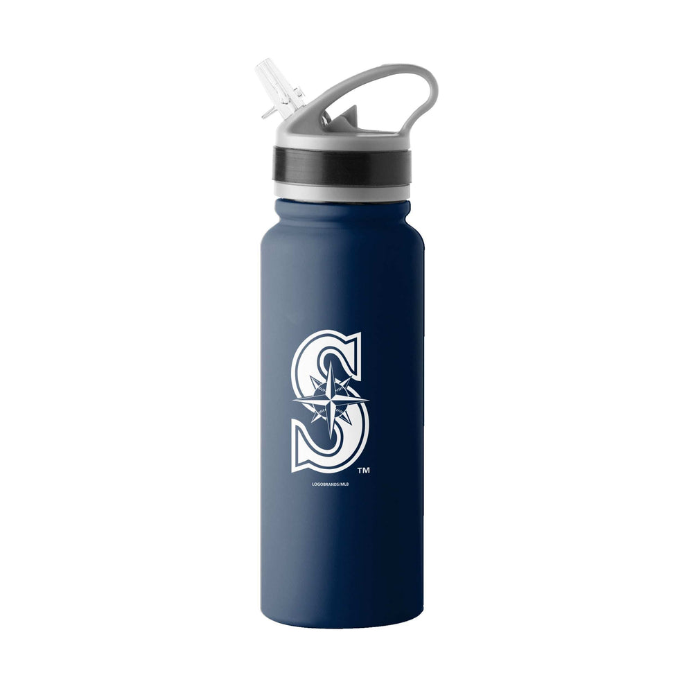 Seattle Mariners 25oz Stainless Single Wall Flip Top Bottle - Logo Brands - Flyclothing LLC