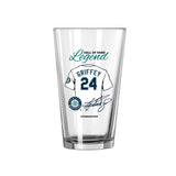 Seattle Mariners HOF Ken Griffey Jr. 16oz Pint Glass - Logo Brands - Flyclothing LLC