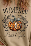 Plus Size Pumpkin Graphic Long Sleeve Sweatshirt - Trendsi - Flyclothing LLC