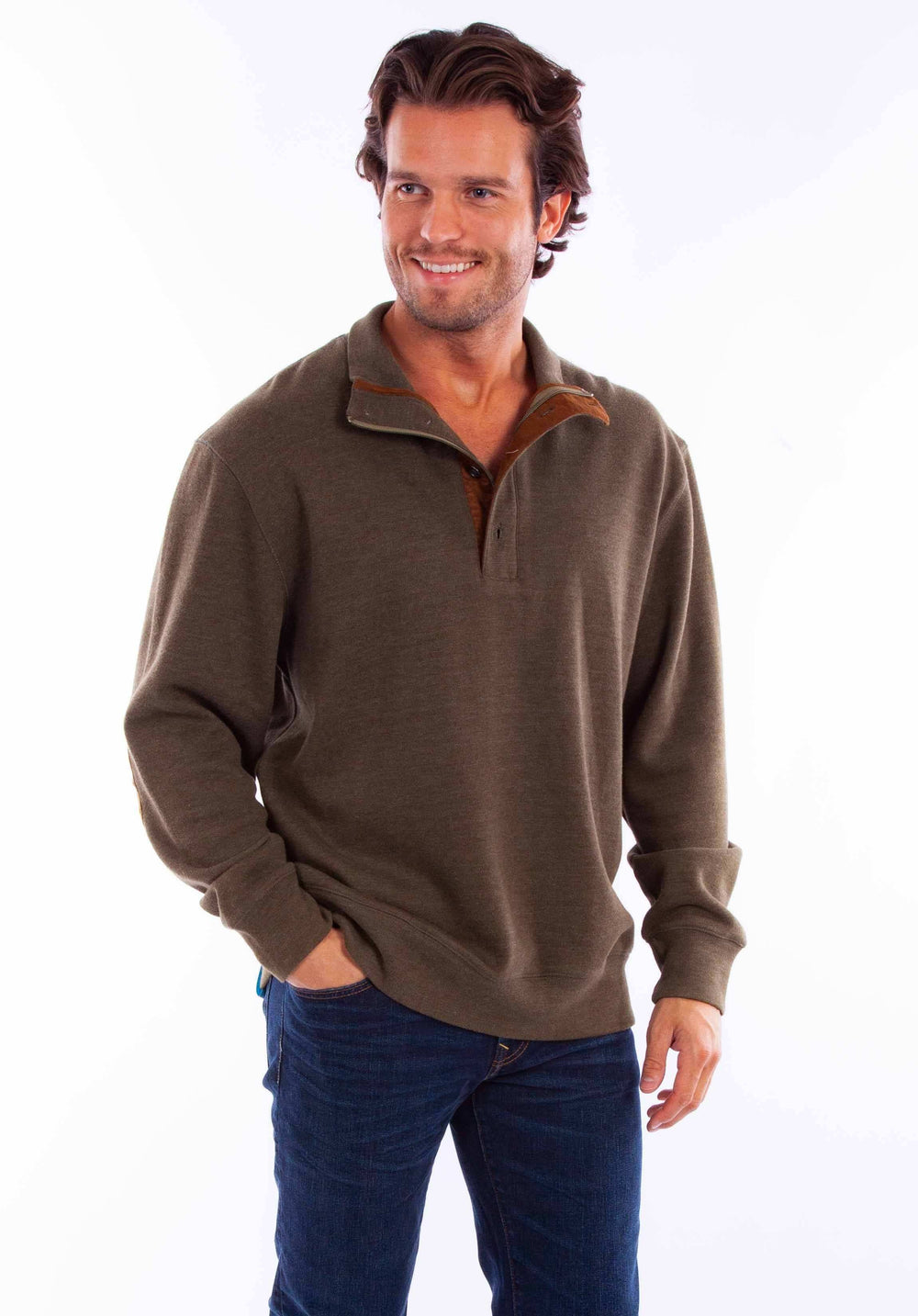 Scully Leather Farthest Point Pullover Quarter Zip/Button Sweater - Scully Leather - Flyclothing LLC