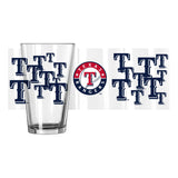 Texas Rangers 16oz Scatter Pint Glass - Logo Brands - Flyclothing LLC