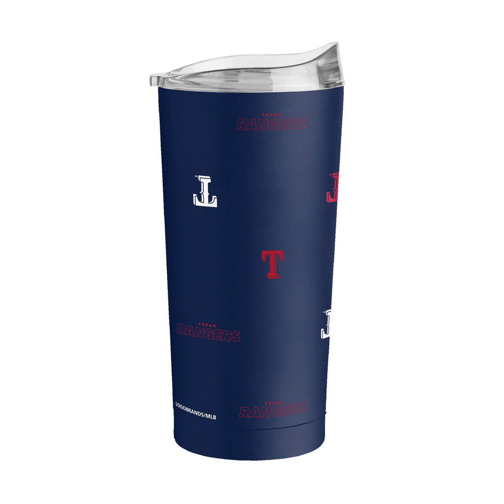 Texas Rangers 20oz Step And Repeat Powder Coat Tumbler - Logo Brands - Flyclothing LLC