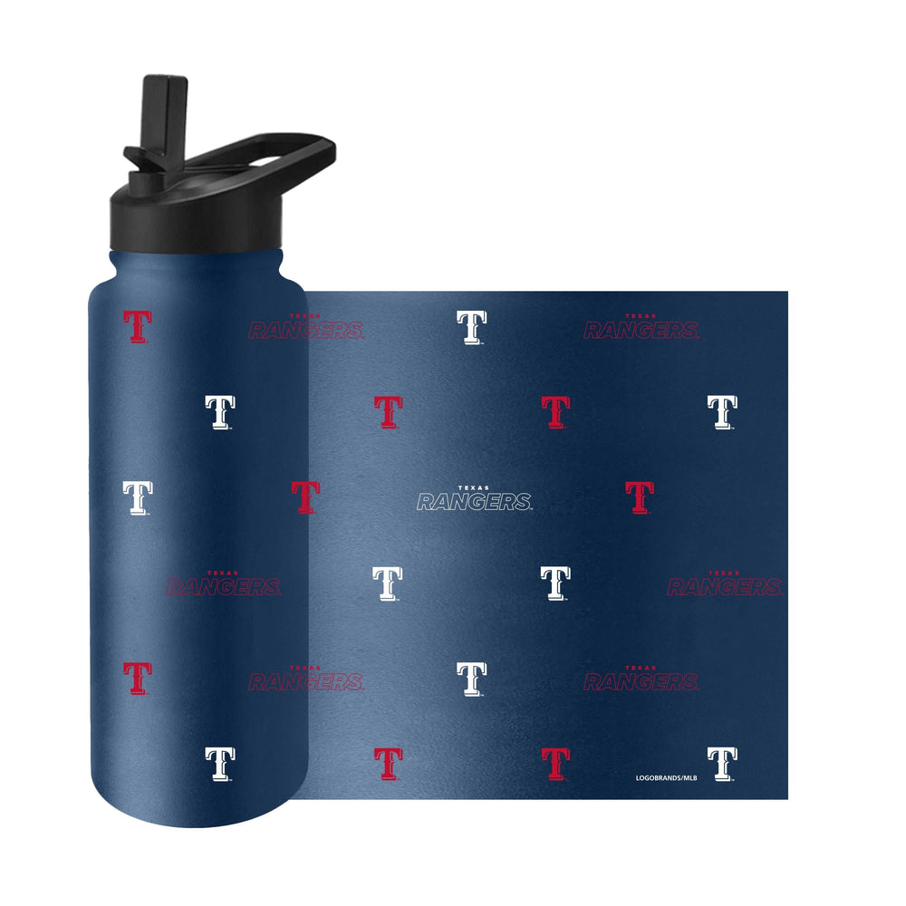 Texas Rangers 34oz Step And Repeat Quencher Bottle - Logo Brands - Flyclothing LLC
